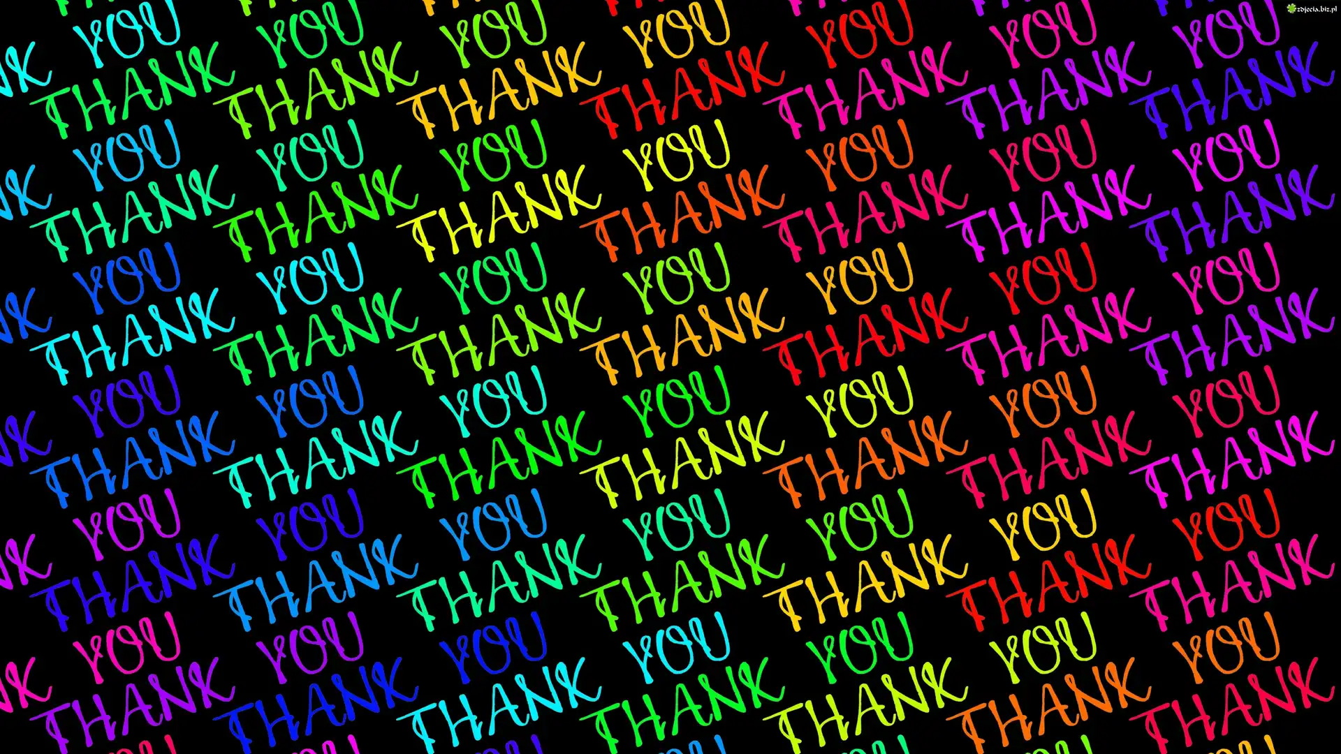 Podziękowanie, Thank You, Tekstura