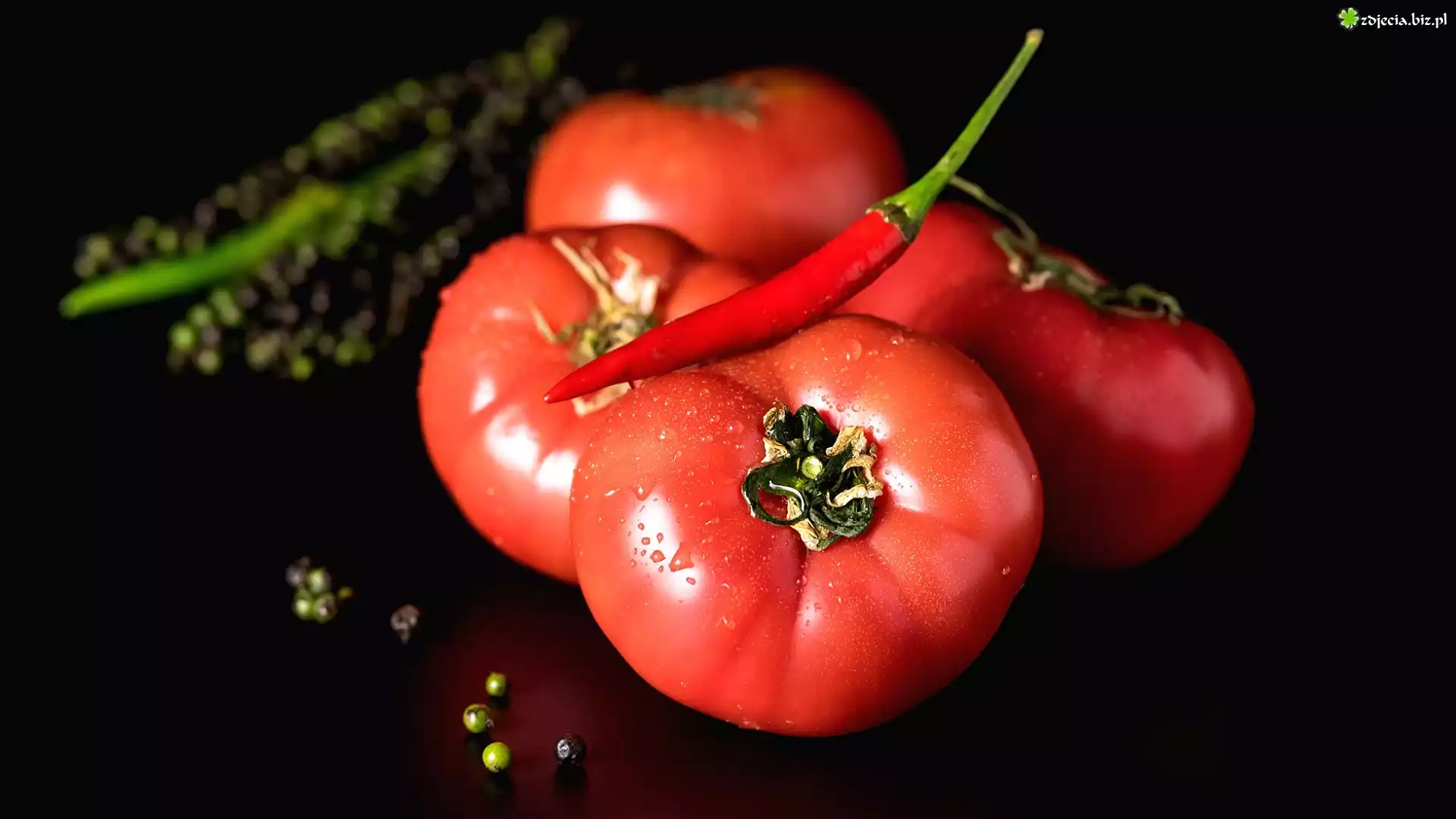 Pomidory, Papryczka, Chili, Ziarenka, Pieprz