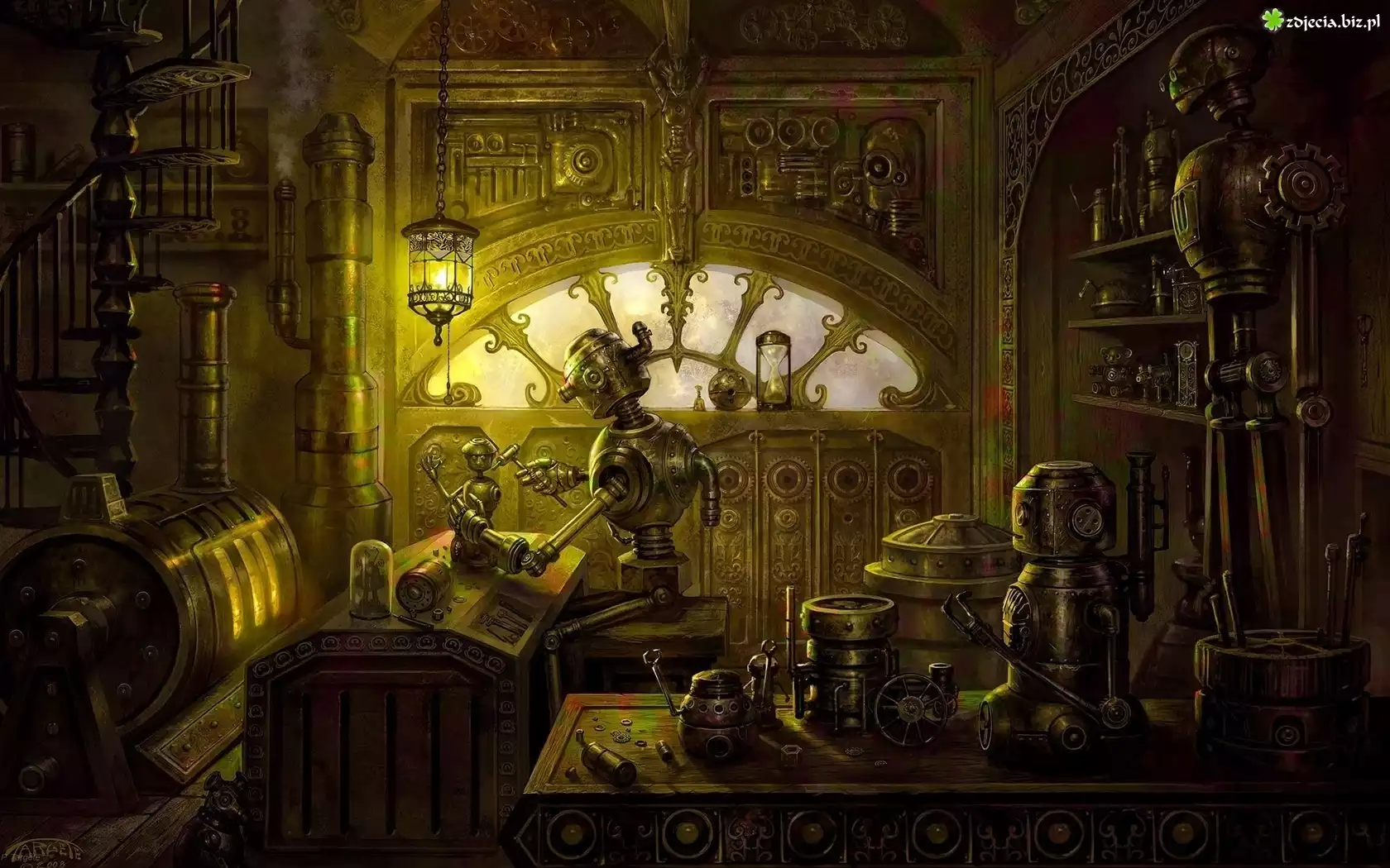 Steampunk, Pracownia, Roboty
