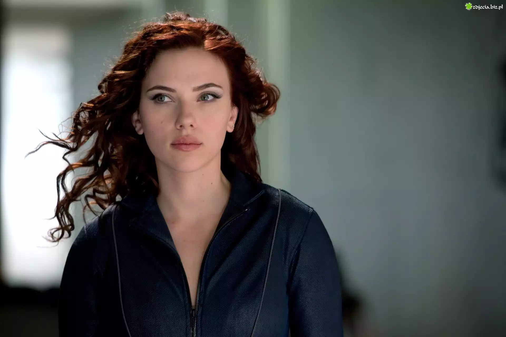 Scarlett Johansson, Makijaż, Rozwiane, Włosy