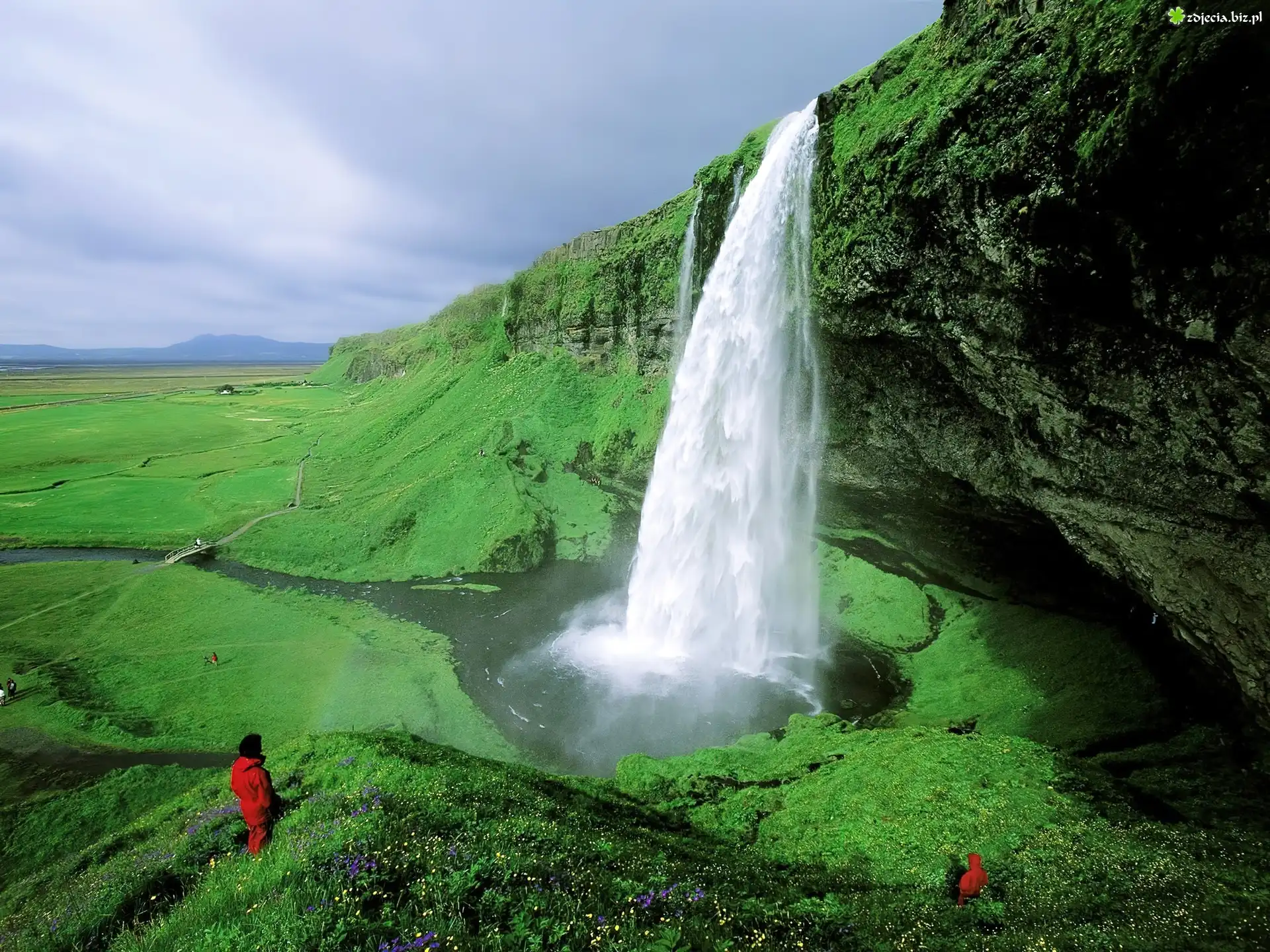 Wodospad, Seljalandsfoss, Islandia
