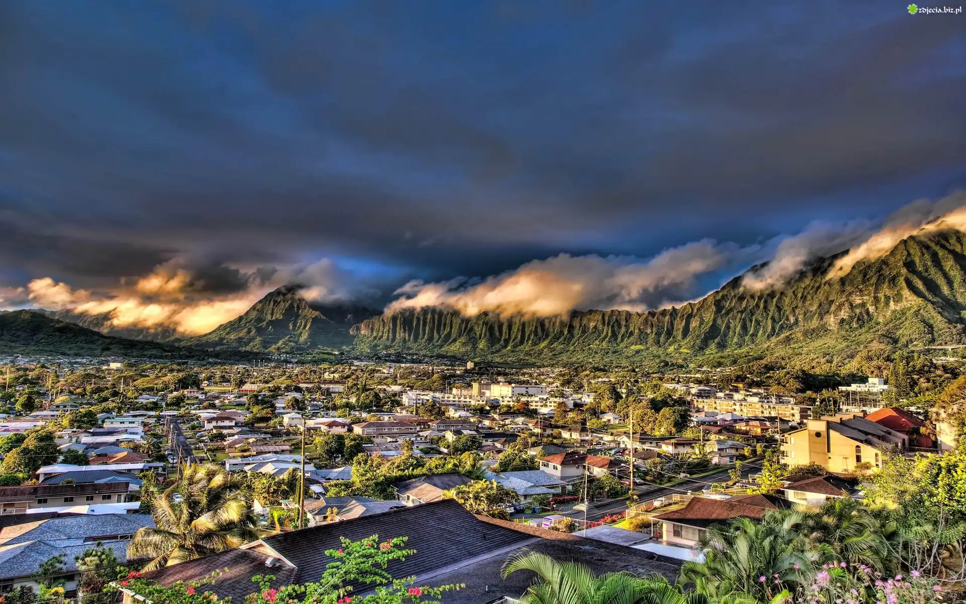 Stany Zjednoczone, Hawaje, Kaneohe, Miasto, Góry
