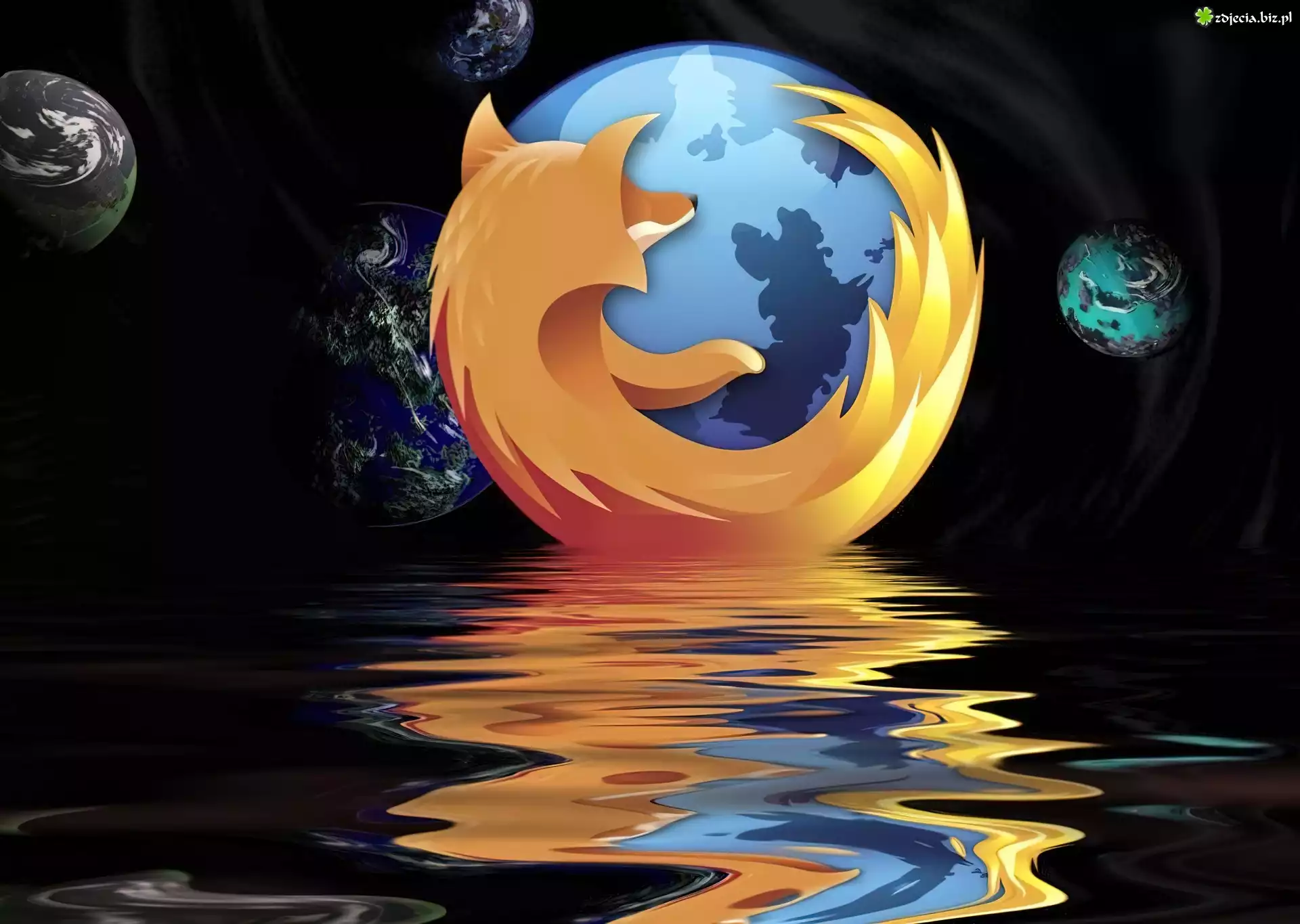 Firefox, Tafla, Wody