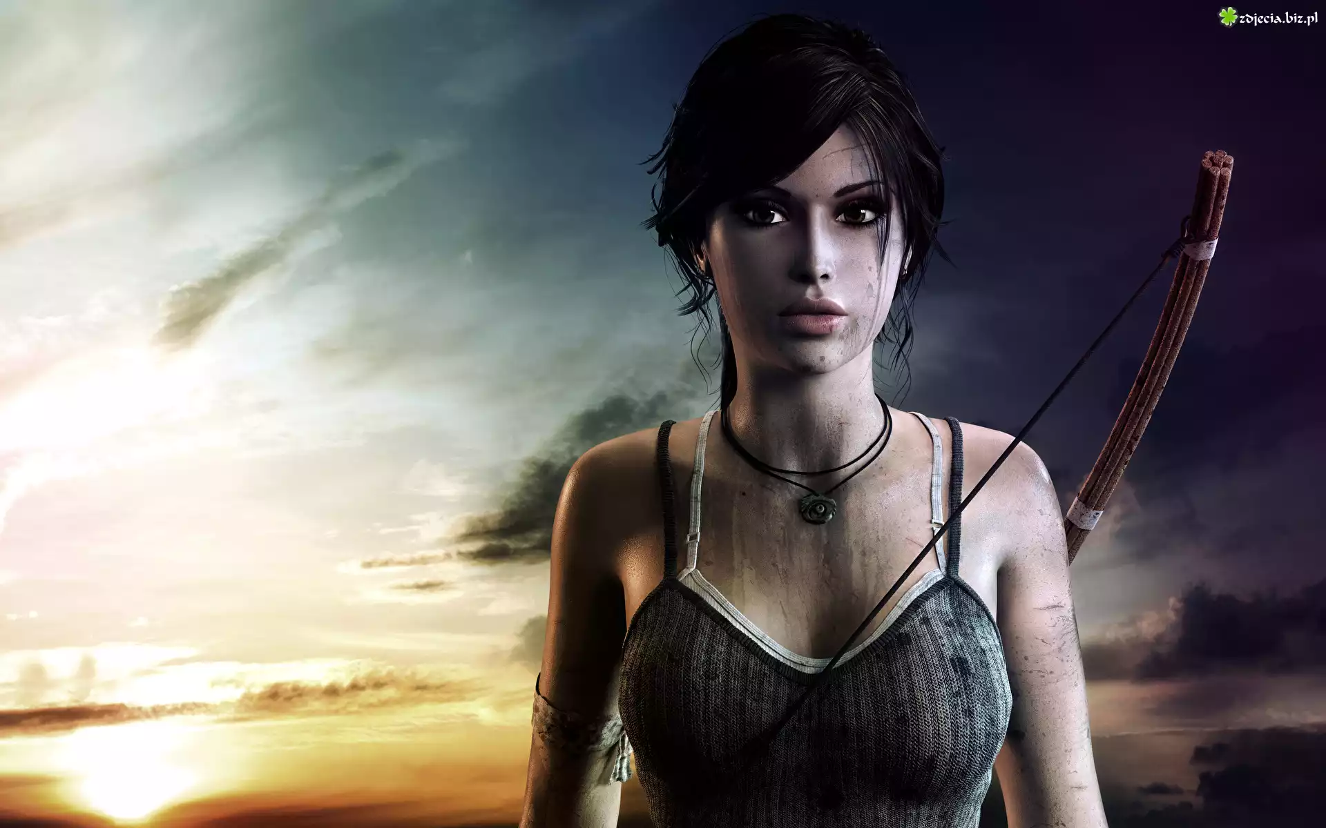 Tomb Raider, Lara Croft, Łuk, Wojowniczka