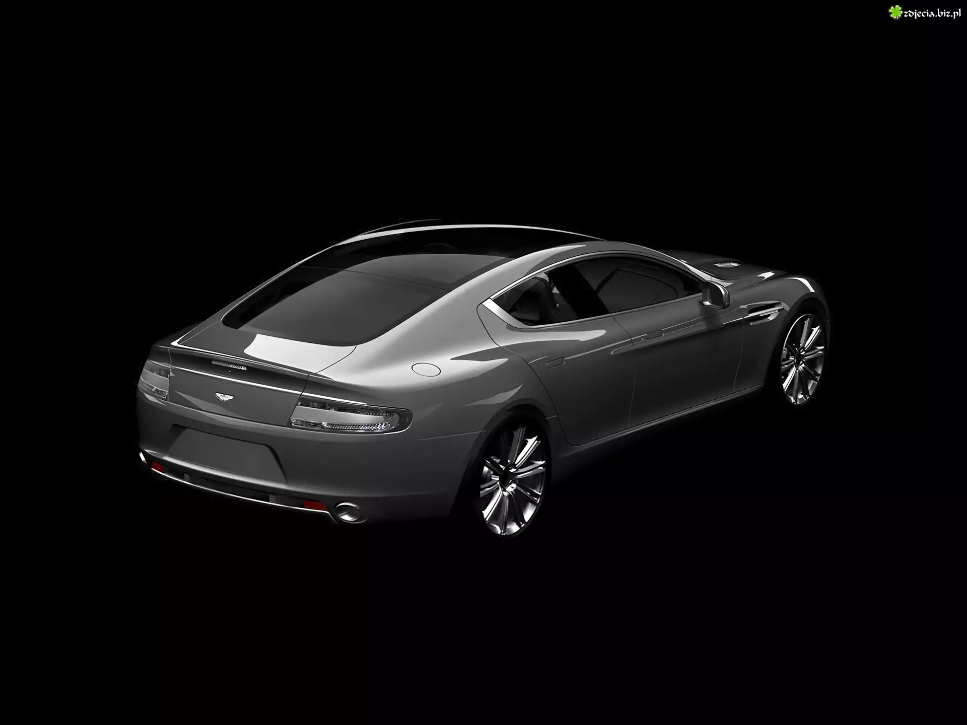 Tył, Aston Martin Rapide, Grafika