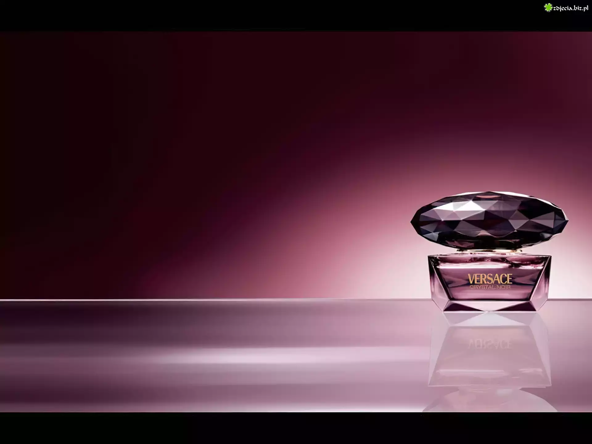 Versace, flakon, perfumy, fiolet, crystal, noir