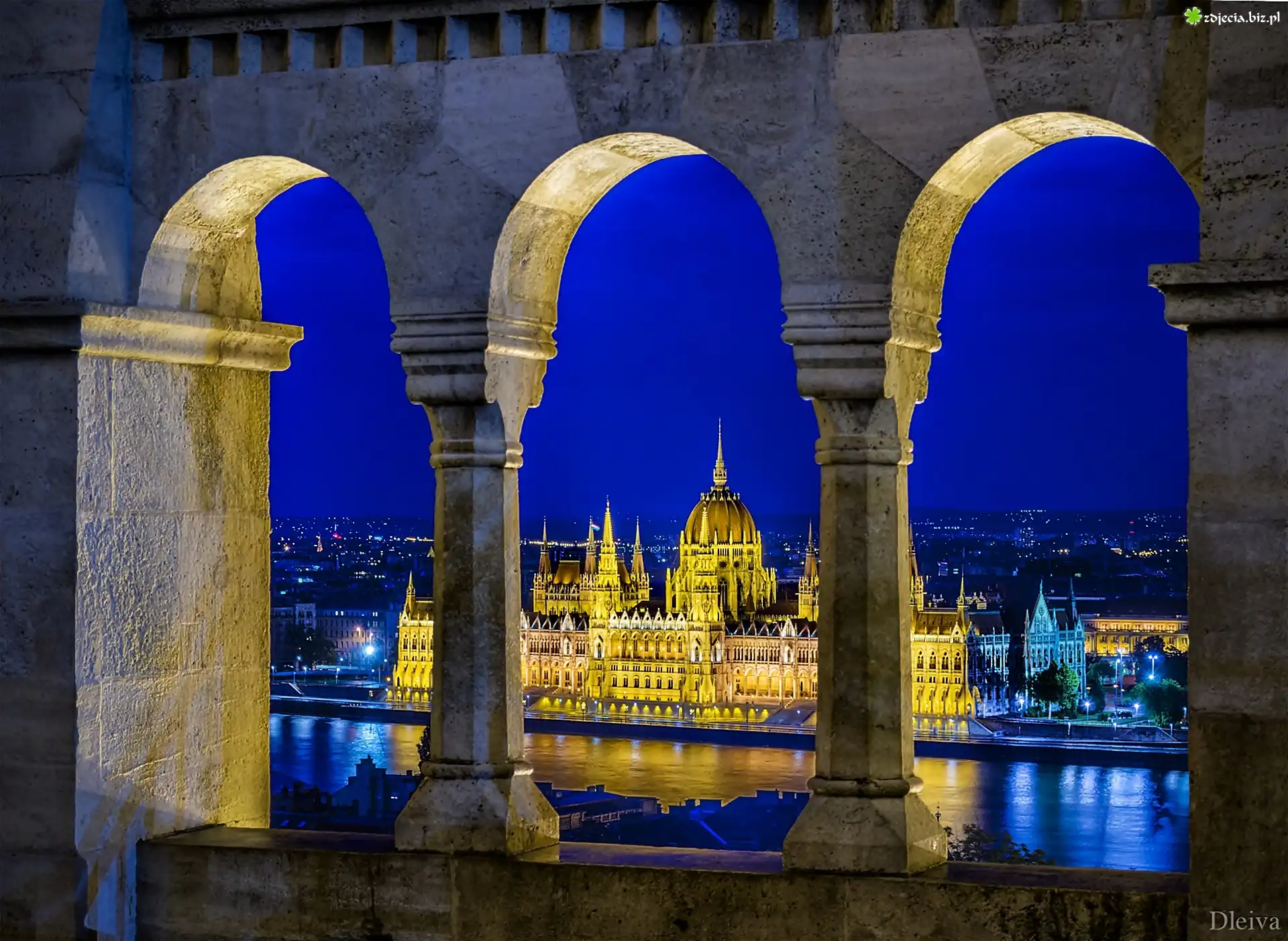 Budapeszt, Węgry, Parlament, Zabytek, Miasto, Nocą, Rzeka