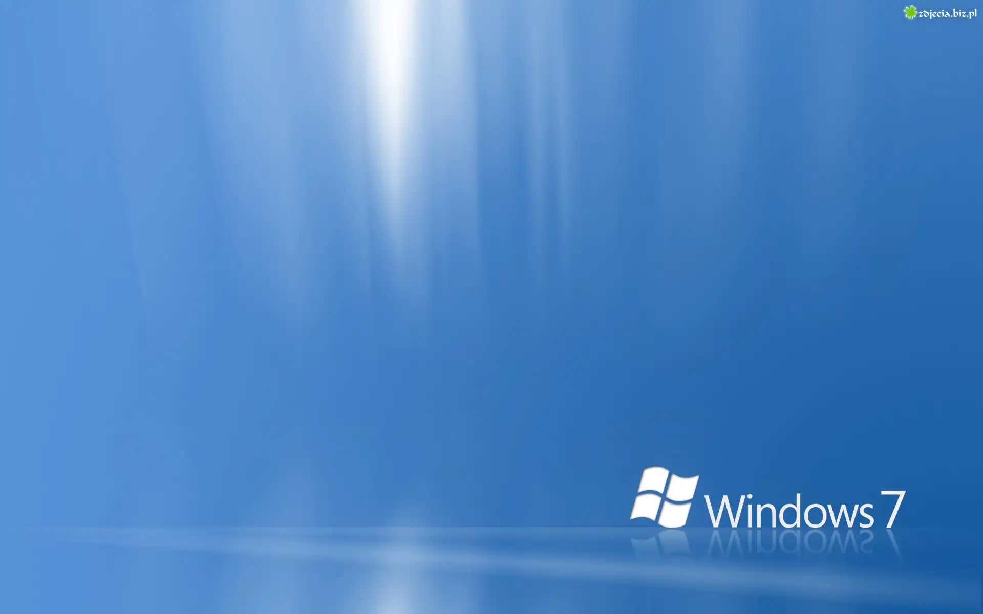 Windows 7, Niebieskie, Świetliste, Tło