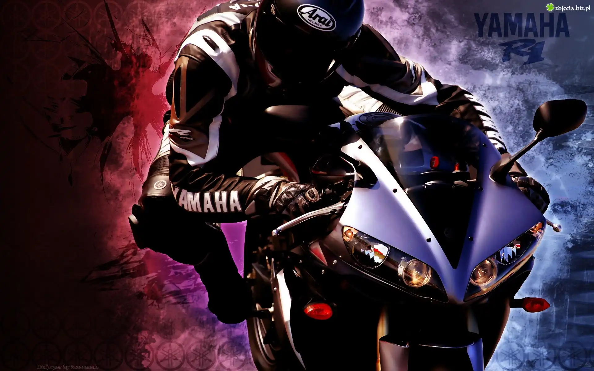 Yamaha YZF R1, Motocyklista, Motocykl, Åšcigacz