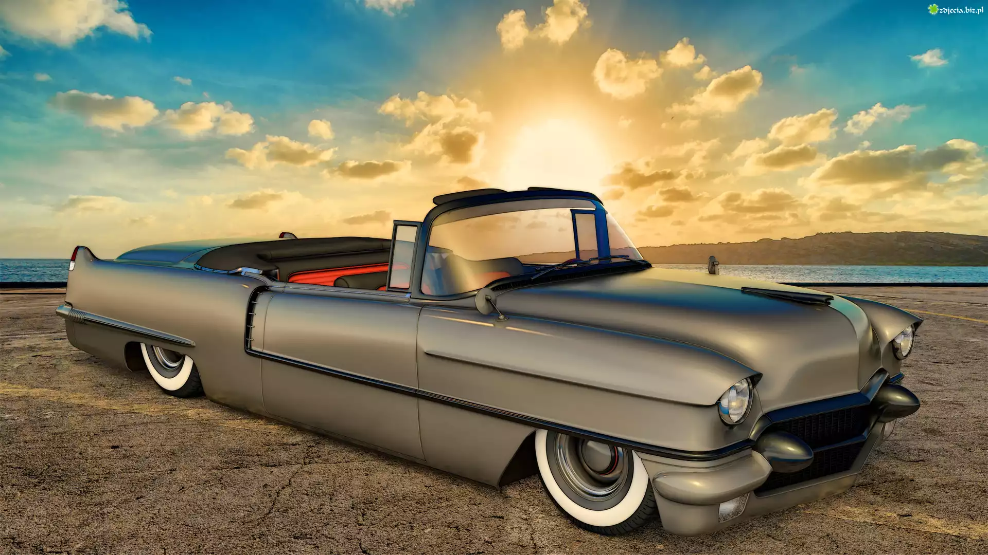 Zabytkowy, Cadillac Series 62 Convertible, 1956