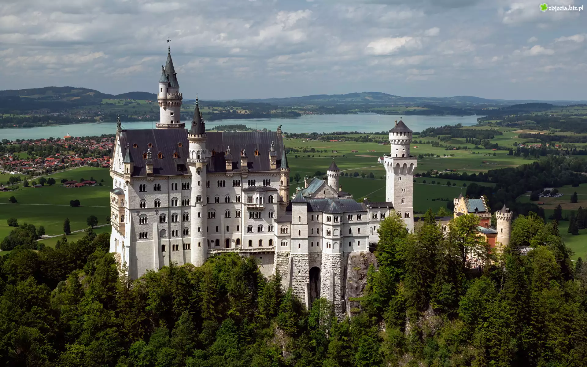 Zamek, Neuschwanstein, Bawaria, Niemcy