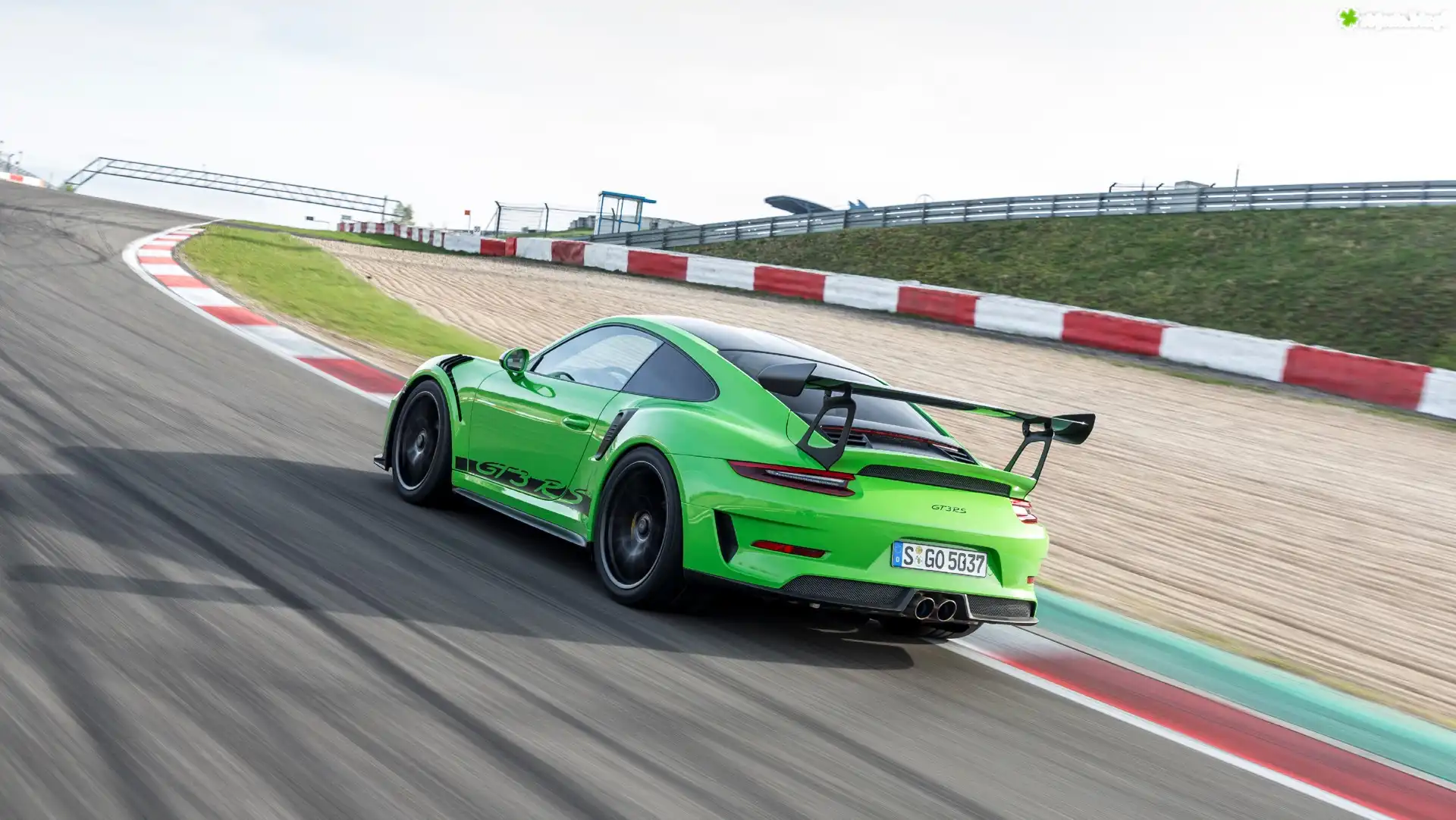 Zielone, Porsche 911 GT3 RS, Tył