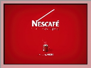 Nescafe, napis, kubek, tło