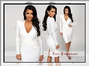 Kim Kardashian, Biała, Sukienka