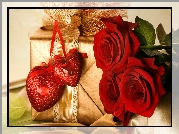 Walentynkowe, Serduszka, Róże