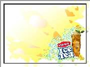 Lipton, Ice, Tea, Szklanka, Kostki, Lodu