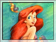 Mała Syrenka, The Little Mermaid, Ariel, Syrenka, Woda