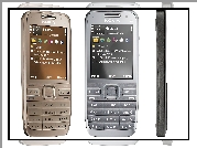 Nokia E52, Szara, Srebrna, Czarna, Bok