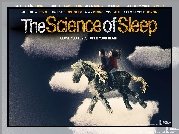 The Science Of Sleep, koń, chmury, niebo, ludzie