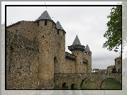 Zamek, XIII, Wiek, Carcassonne, Francja