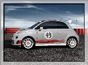 Wyścigowy, Abarth 500, Spojler, Dokładka