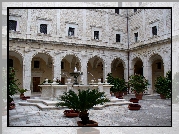 Fontanna, Klasztor, Monte Casino, Włochy