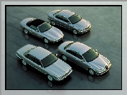 Jaguary, E-Type, X-Type, XKR, XJ