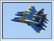 Czterej, Wspaniali, Blue, Angels, Boeing F/A 18-Hornet