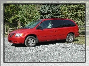 Czerwony, Dodge Caravan, Van