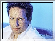 David Duchovny,biała koszula, ciemne włosy