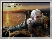 The Witcher, mężczyzna, miecz, amulet, talizman