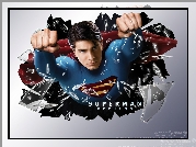 Superman Returns, Brandon Routh, szkło, pięści