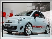 Biały, Abarth 500, Salon, Tapeta