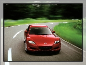 Mazda, Czerwona, Przyciemniane szyby