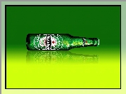 Butelka, Heineken, Zielono, Żółte, Tło