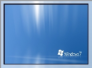 Windows 7, Niebieskie, Świetliste, Tło