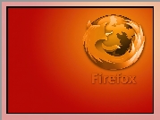 Pomarańczowe, Tło, Logo, Firefox