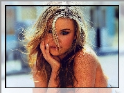 Carmen Electra, jasne włosy, błękitne oczy