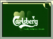 Piwo, Calsberg, Logo, Zielone, Tło