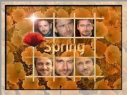 Gerard Butler,spring, kwiatki