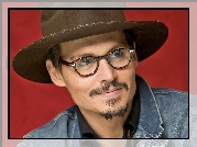 Johnny Depp, Okulary, Kapelusz