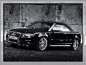 Czarne, Audi RS4, Kabriolet