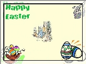 Wielkanoc,jajeczka , króliczek