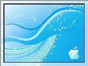 Niebieska, Tapeta, Logo, Producenta, Apple