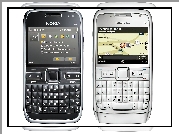 Nokia E72, Czarna, Nokia e71, Srebrna Nokia E71