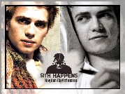 Hayden Christensen,twarz, blond włosy