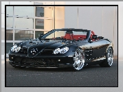 Mercedes SLR, Brabus, Czerwone, Skóry