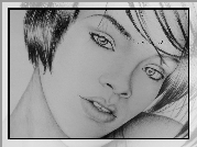 Rihanna, Szkic, Rysunek, Portret