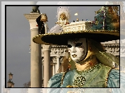 Kobieta, Maska, Wenecja
