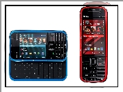 Nokia 5730 XpressMusic, Niebieska, Czerwona, Klawiatura